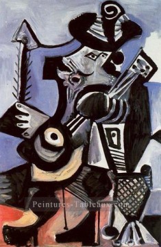  en - Musicien Mousquetaire E la guitare 1972 cubisme Pablo Picasso